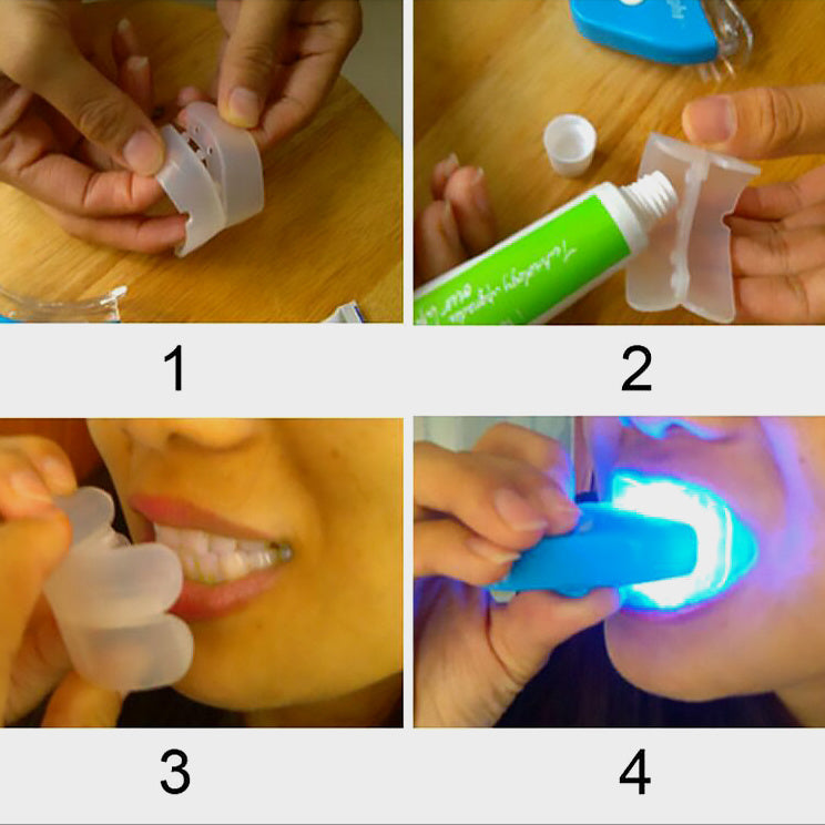 Teeth Tooth Whitening Whitener Oral Gel Dental Bleaching LED